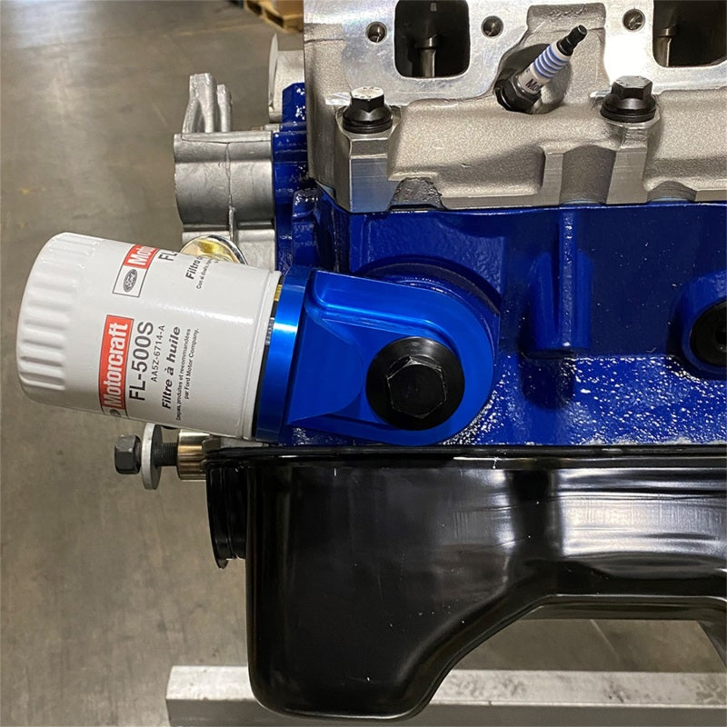 Ford Racing M-6880-B50 Push Rod V8 90 Degree Billet Oil Filter Adapter