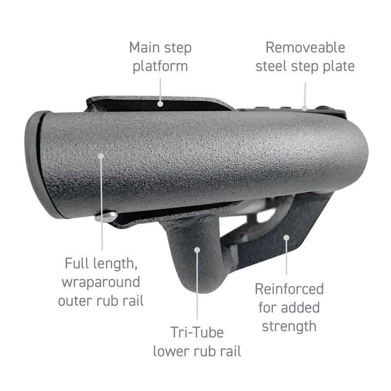 Go Rhino DT60068T Dominator Xtreme DT Side Steps - Tex Blk - 68in. (Boards ONLY/Brackets Req.)
