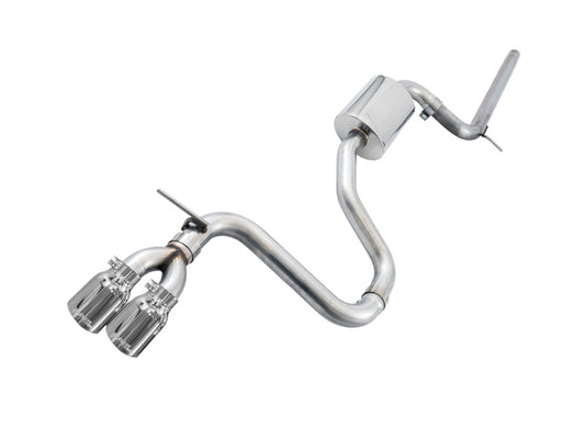 AWE Tuning 3020-22020 VW MK7 Golf 1.8T Track Edition Exhaust w/Chrome Silver Tips (90mm)