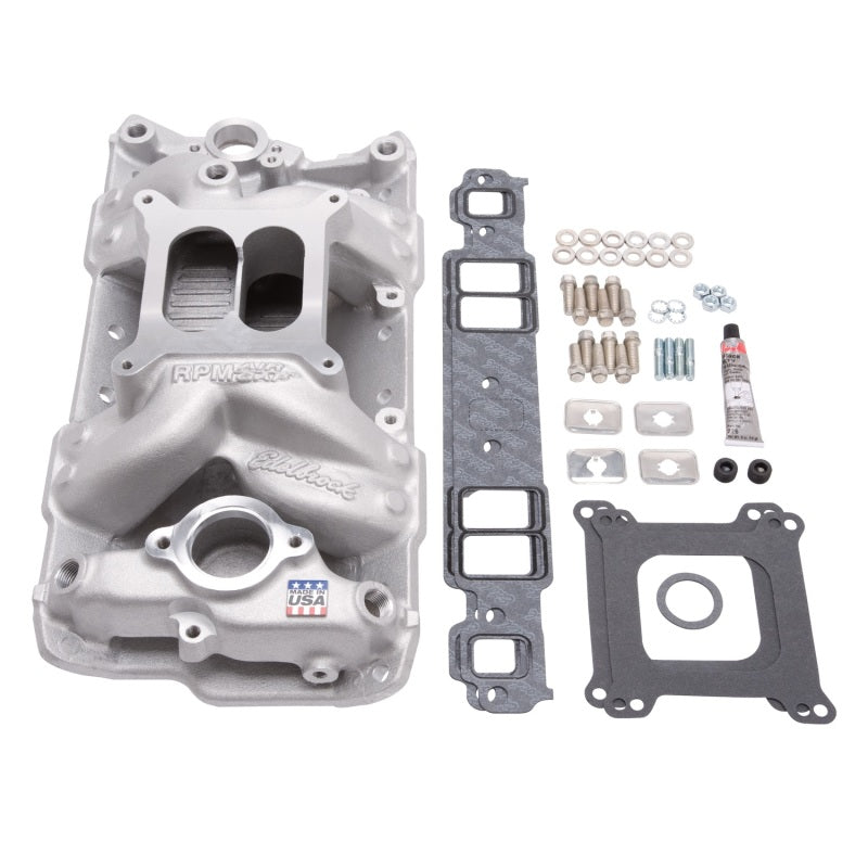 Edelbrock EDE2042 SBC 7501 Intake Manifold & Installation Kit