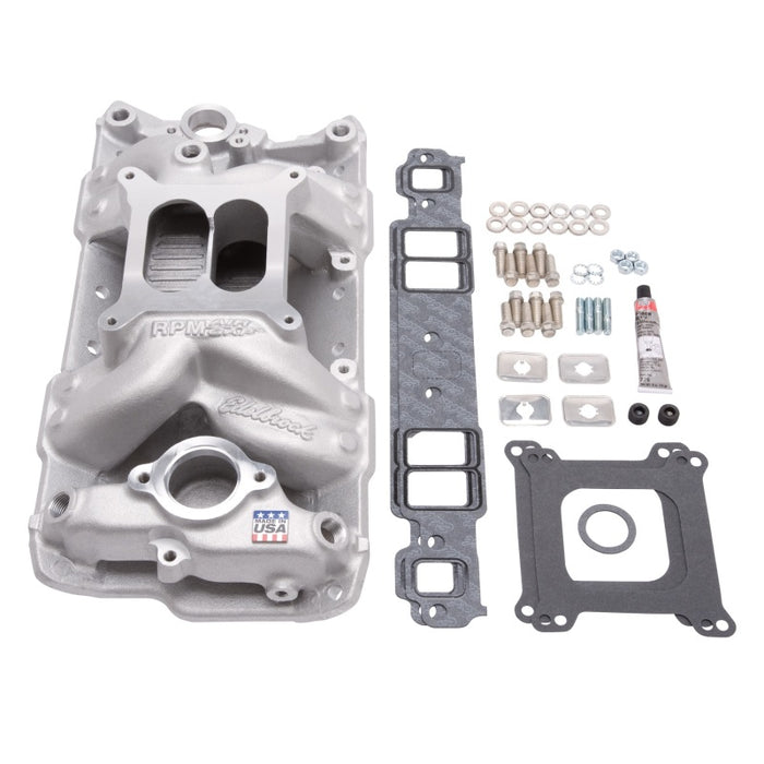 Edelbrock EDE2042 SBC 7501 Intake Manifold & Installation Kit