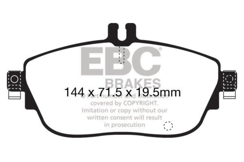 EBC DP42165R 13+ Mercedes-Benz CLA250 2.0 Turbo Yellowstuff Front Brake Pads