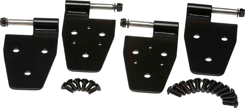 Kentrol 50525 97-06 Jeep Wrangler TJ Door Hinge Set 4 Pieces - Powdercoat Black