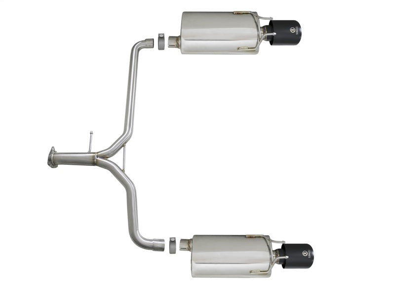 aFe 49-36604-B Takeda 2.25-1.75in 304 SS Axle-Back Exhaust w/ Black Tips 13-17 Honda Accord Sport Sedan I4-2.4L