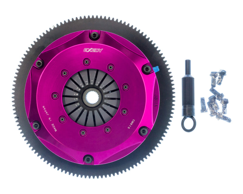 Exedy FM032SD 2006-2006 Saab 9-2X Aero H4 Hyper Twin Cerametallic Clutch Sprung Center Disc Push Type Cover