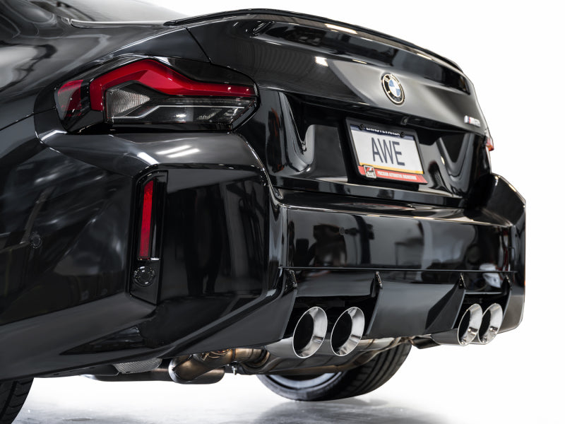 AWE Tuning 3025-42487 23-24 BMW G87 M2 SwitchPath Edition Exhaust - Chrome Silver Tips