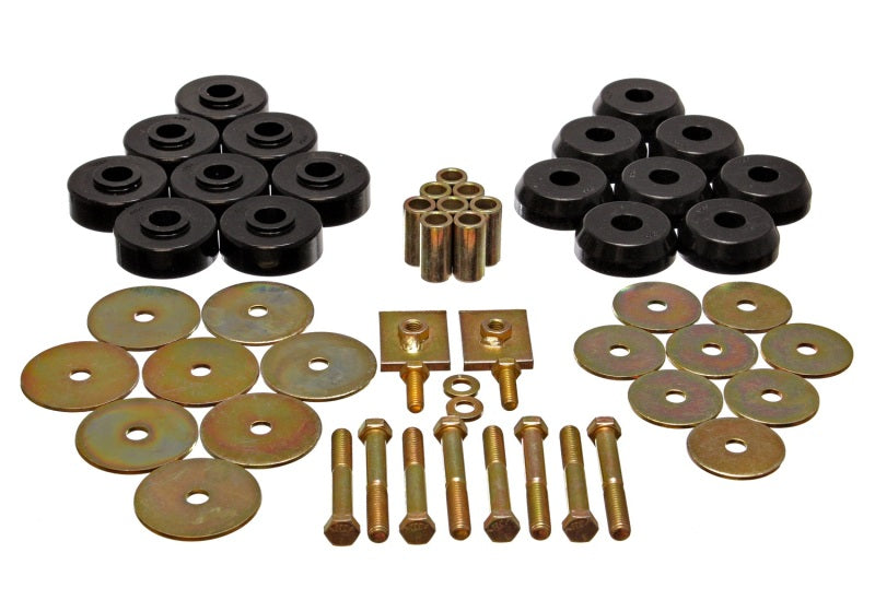 Energy Suspension 3.4166G Body Mount Set Exc. Cconvertible - Black