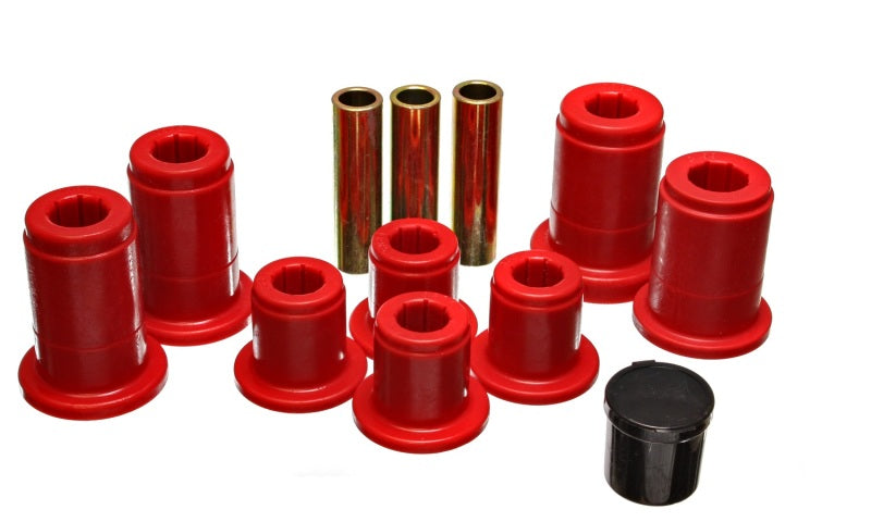 Energy Suspension 4.3168R Frt Control Arm Bushing Set - Red