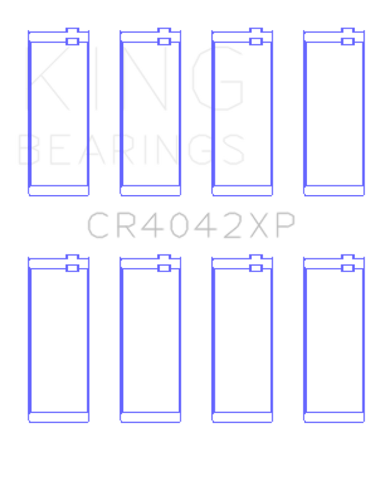 King Engine Bearings CR4042XP BMW M40/M42/M43/M44 1.6L 1.8L 1.9L Performance Rod Bearing Set - Size STD