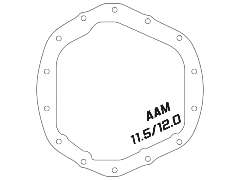 aFe 46-71260B 2020 Chevrolet Silverado 2500 HD Rear Differential Cover Black ; Pro Series w/ Machined Fins