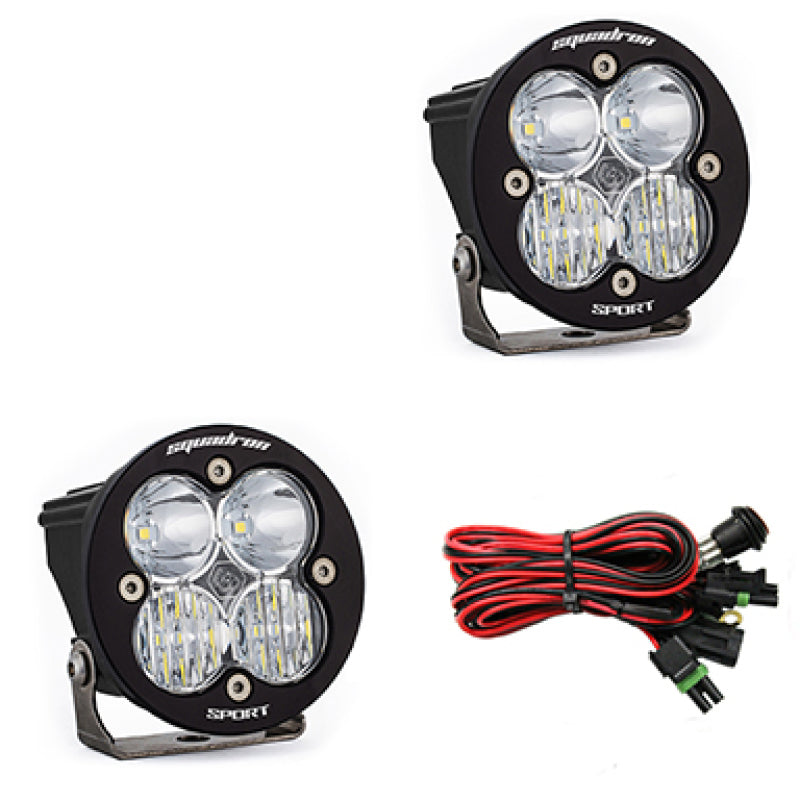 Baja Designs 587803 Squadron R Sport Driving/Combo Pair LED Light Pods - Clear