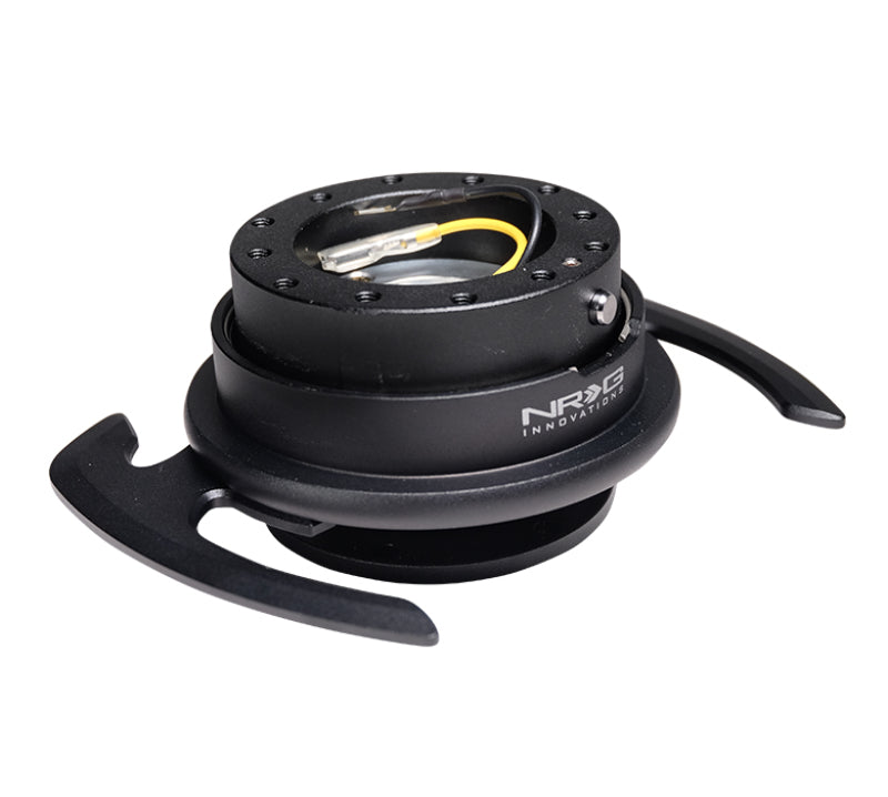 NRG SRK-700BK Quick Release Kit Gen 4.0 - Black Body / Black Ring w/ Handles