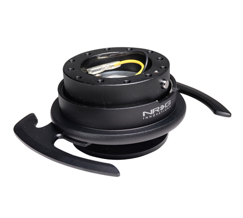 NRG SRK-700BK Quick Release Kit Gen 4.0 - Black Body / Black Ring w/ Handles
