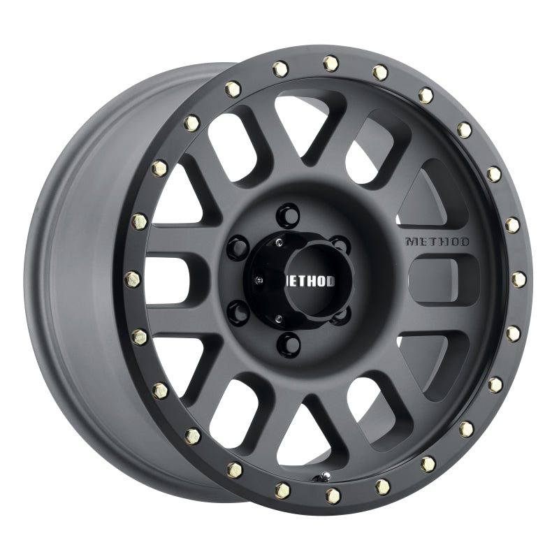 Method Wheels MR30978560800 Method MR309 Grid 17x8.5 0mm Offset 6x5.5 108mm CB Titanium/Black Street Loc Wheel