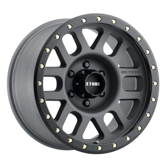 Method Wheels MR30978560800 Method MR309 Grid 17x8.5 0mm Offset 6x5.5 108mm CB Titanium/Black Street Loc Wheel