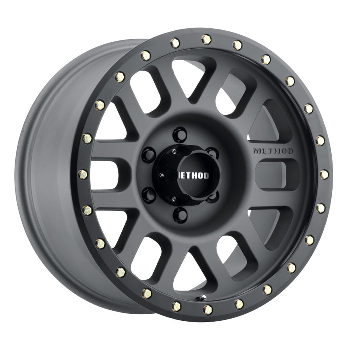 Method Wheels MR30978560800 Method MR309 Grid 17x8.5 0mm Offset 6x5.5 108mm CB Titanium/Black Street Loc Wheel