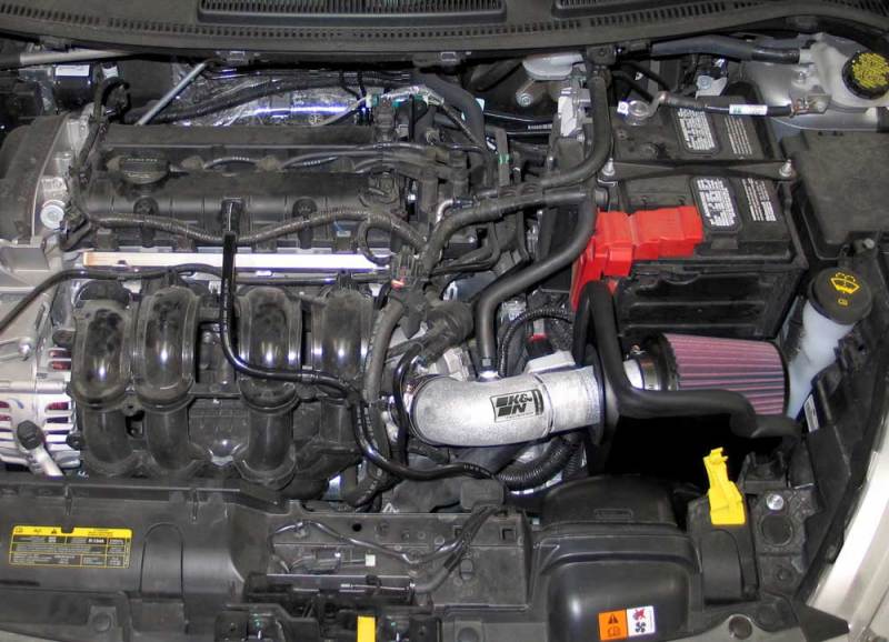 K&N Engineering 69-3530TS K&N 11-12 Ford Fiesta 1.6L L4 Silver Typhoon Performance Intake