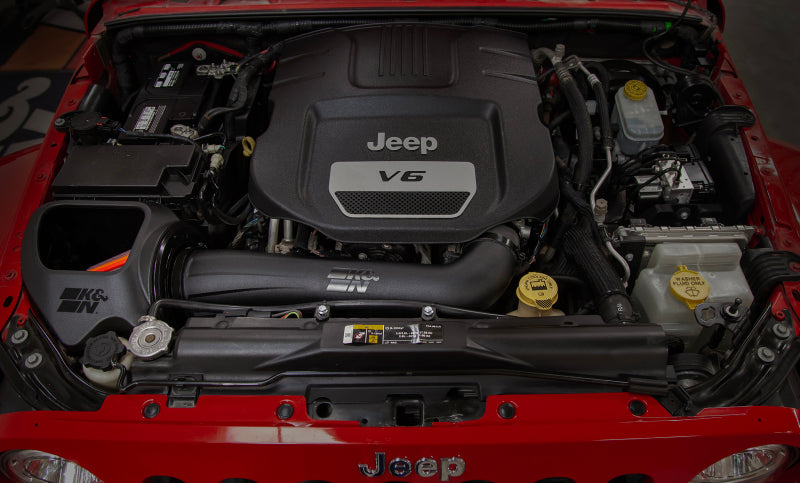 K&N Engineering 50-1566 K&N 12-18 Jeep Wrangler V6 3.6L NextGen Cold Air Intake