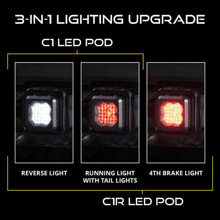 Diode Dynamics DD7834 23-24 Chevrolet Colorado Hitch Mount LED Pod Reverse Kit C1R