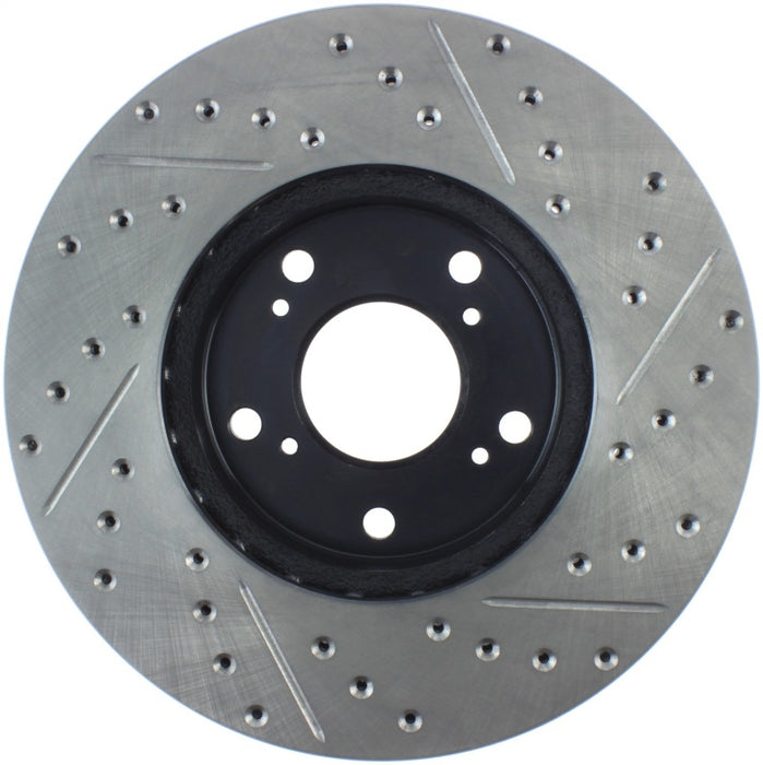Stoptech 127.40036R StopTech 06-08 Civic GX / 02-04 CR-V / 98-02 Honda Accord V6 / 03-07 Accord 4 cyl/V6 MT Slotted & D