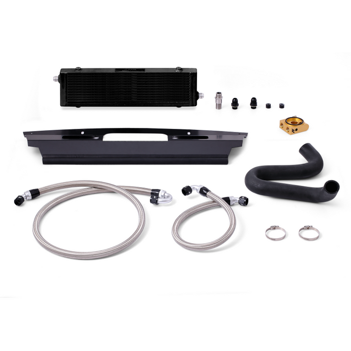 Mishimoto MMOC-MUS8-15TBK 2015+ Ford Mustang GT Thermostatic Oil Cooler Kit - Black