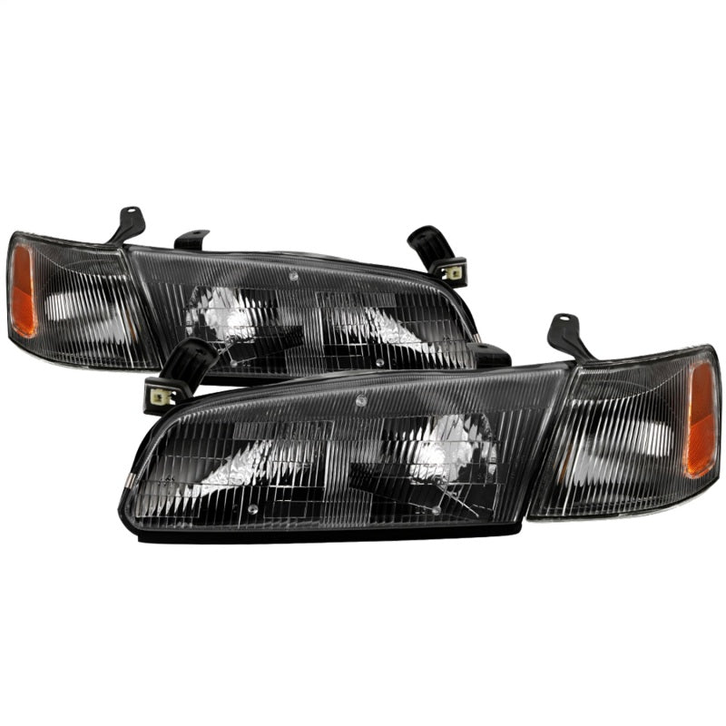 SPYDER 9042836 xTune 97-99 Toyota Camry 4pc OEM Style Headlights w/Corner Lights - Black (HD-JH-TCAM97-SET-BK)