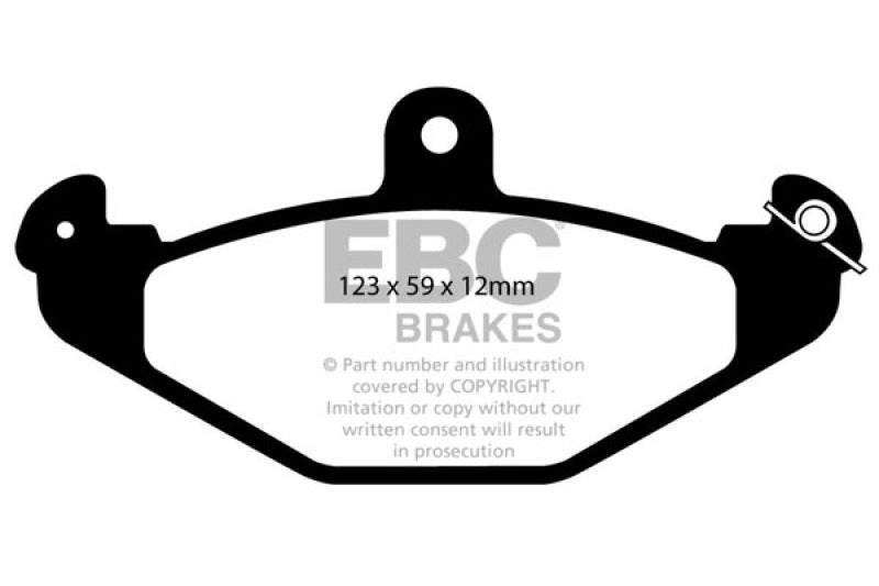 EBC DP4885/2R 08+ Lotus 2-Eleven 1.8 Supercharged Yellowstuff Rear Brake Pads