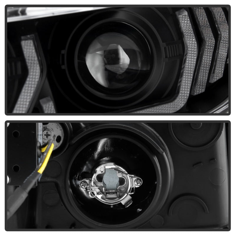 SPYDER 5087867 Spyder Honda Civic 16- 2DR/4DR/Hatchback Projector Headlights - Black PRO-YD-HC16SI-SEQGR-BK