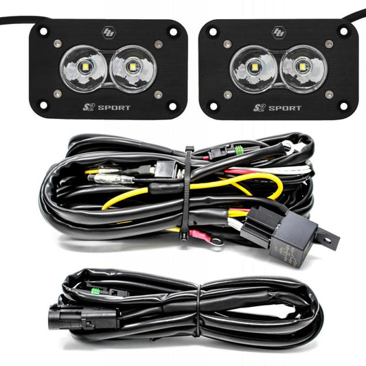 Baja Designs 547808 S2 Sport Flush Mount Work/Scene Pattern LED Work Light - Clear