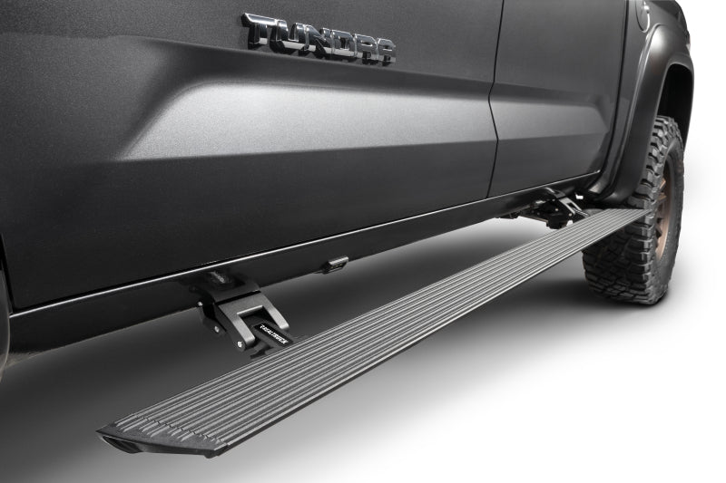 Go Rhino 20444580PC RealTruck 22-24 Toyota Tundra DC 4dr VoltStep Electric Running Board Kit (No Drill) - Tex. Blk