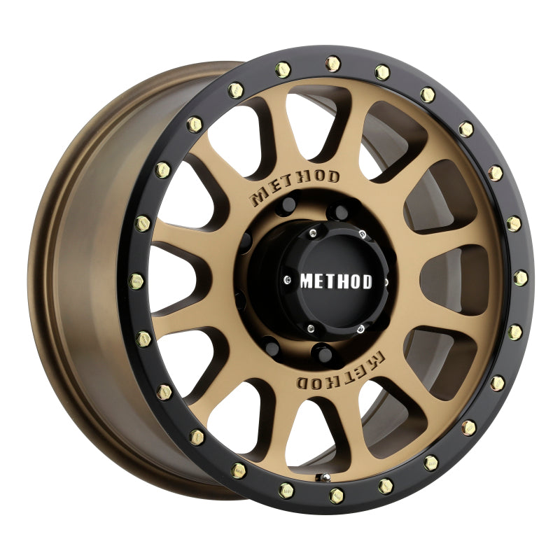 Method Wheels MR30578587900 Method MR305 NV 17x8.5 0mm Offset 8x170 130.81mm CB Method Bronze/Black Street Loc Wheel