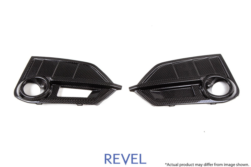 Revel 1TR4GT0AH13 GT Dry Carbon Front Fog Light Covers (Left & Right) 17-18 Honda Civic Type-R - 2 Pieces