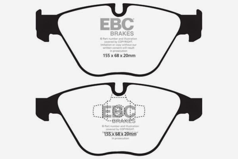 EBC DP51512NDX 10-12 BMW 335i xDrive (E90/E92) Bluestuff Front Brake Pads