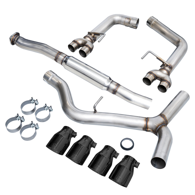 AWE Tuning 3020-43066 Subaru WRX/STI VA/GV Sedan Track Edition Exhaust - Diamond Black Tips (102mm)