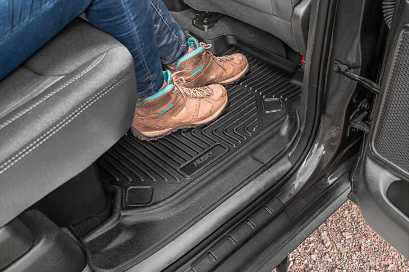 Husky Liners 53751 2018 Toyota Tacoma Crew/Extended Cab X-Act Contour Black Front Floor Liners