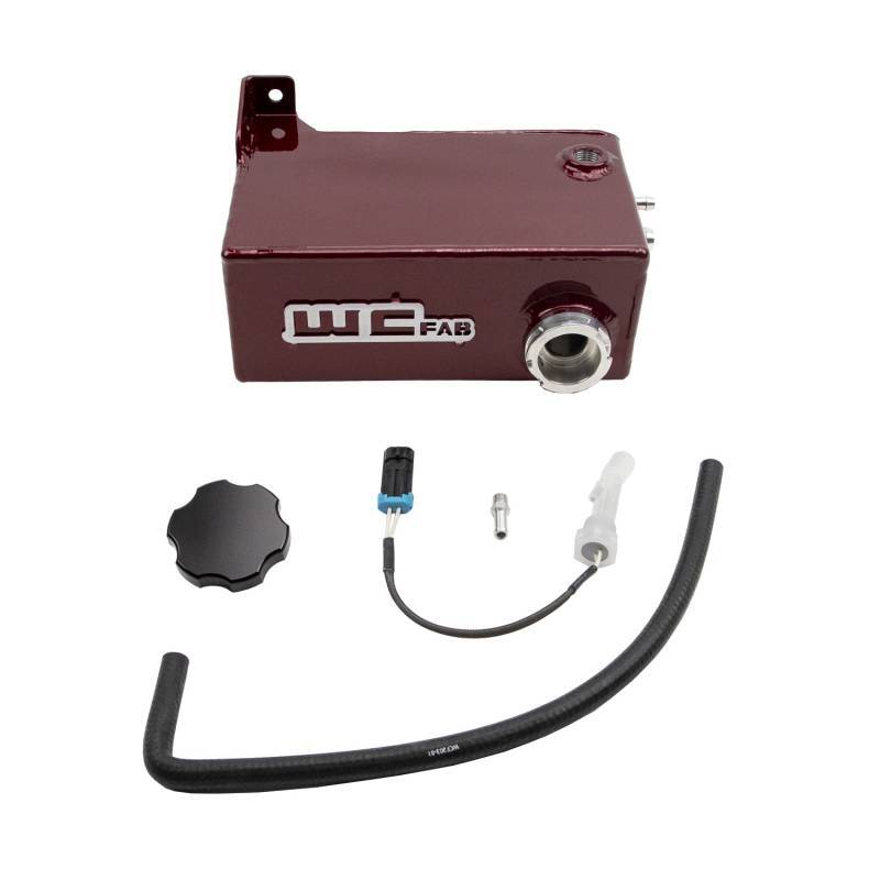 Wehrli WCF100647-RED 11-16 Chevrolet 6.6L LML Duramax OEM Placement Coolant Tank Kit - WCFab Red