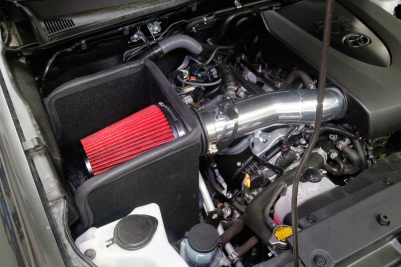 Spectre 9060 16-18 Toyota Tacoma V6-3.5L F/I Air Intake Kit - Polished w/Red Filter