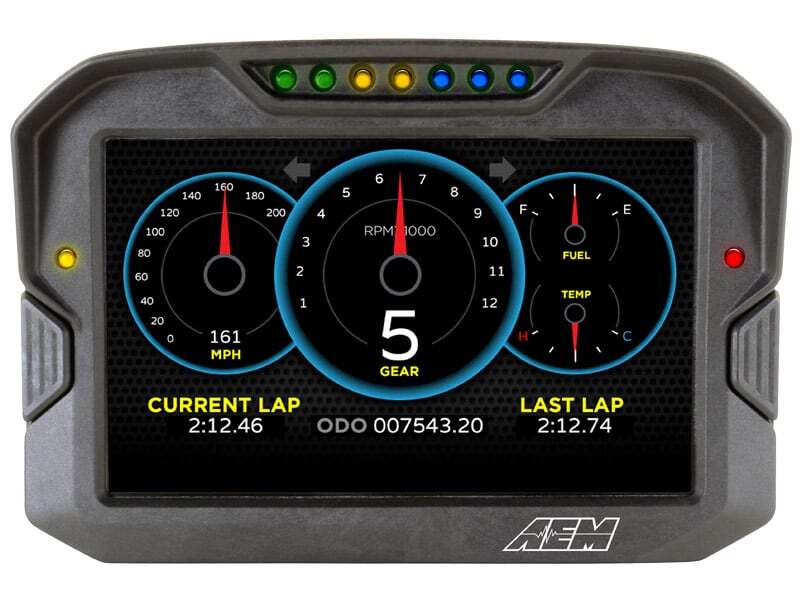 AEM 30-5700 CD-7 Non Logging Race Dash Carbon Fiber Digital Display (CAN Input Only)