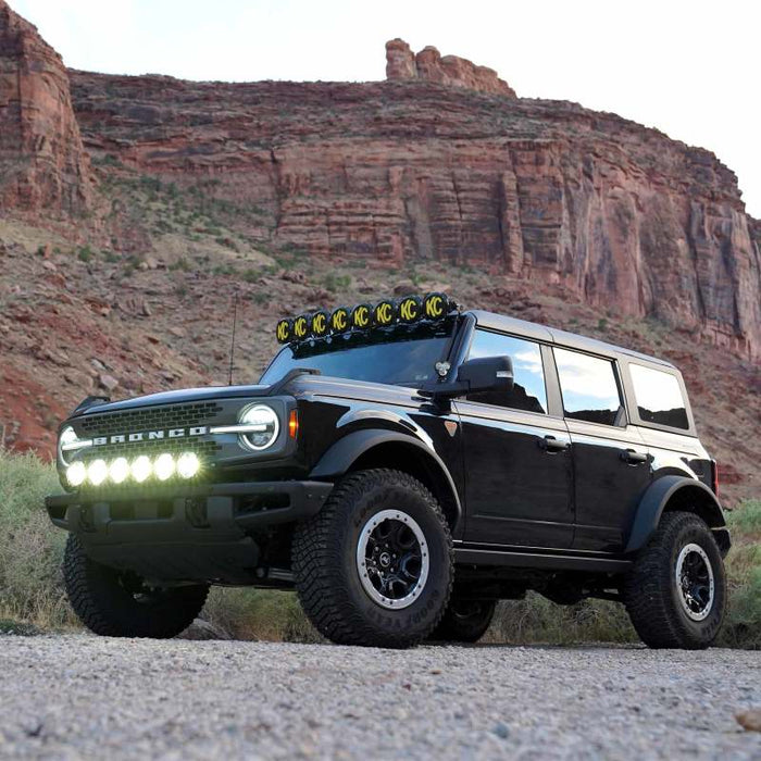 KC HiLiTES 91341 21+ Ford Bronco 39in. Gravity LED Pro6 Light Bar Kit Front Bumper