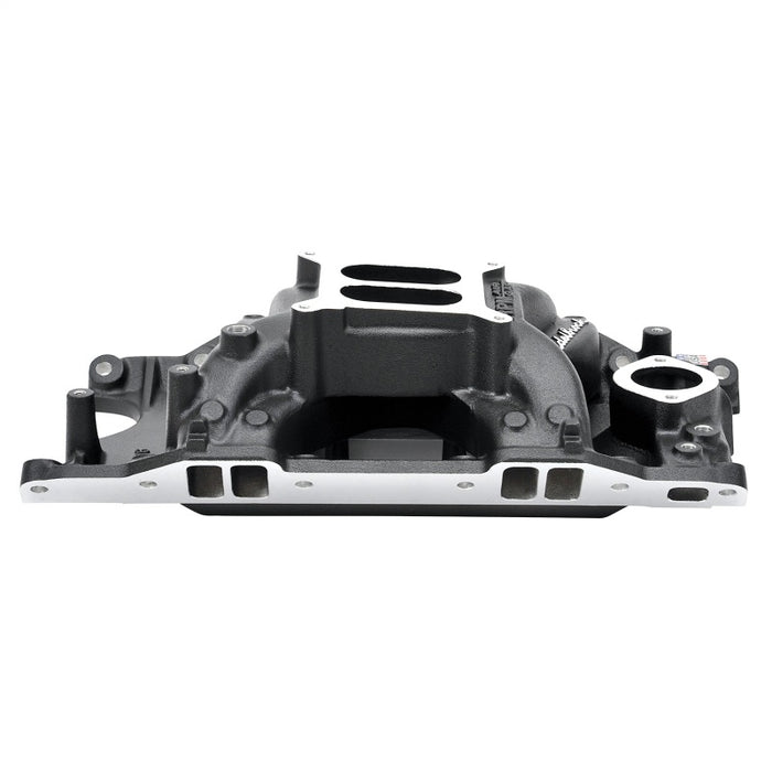 Edelbrock EDE75763 SBM Performer RPM A/G Manifold - Black Finish
