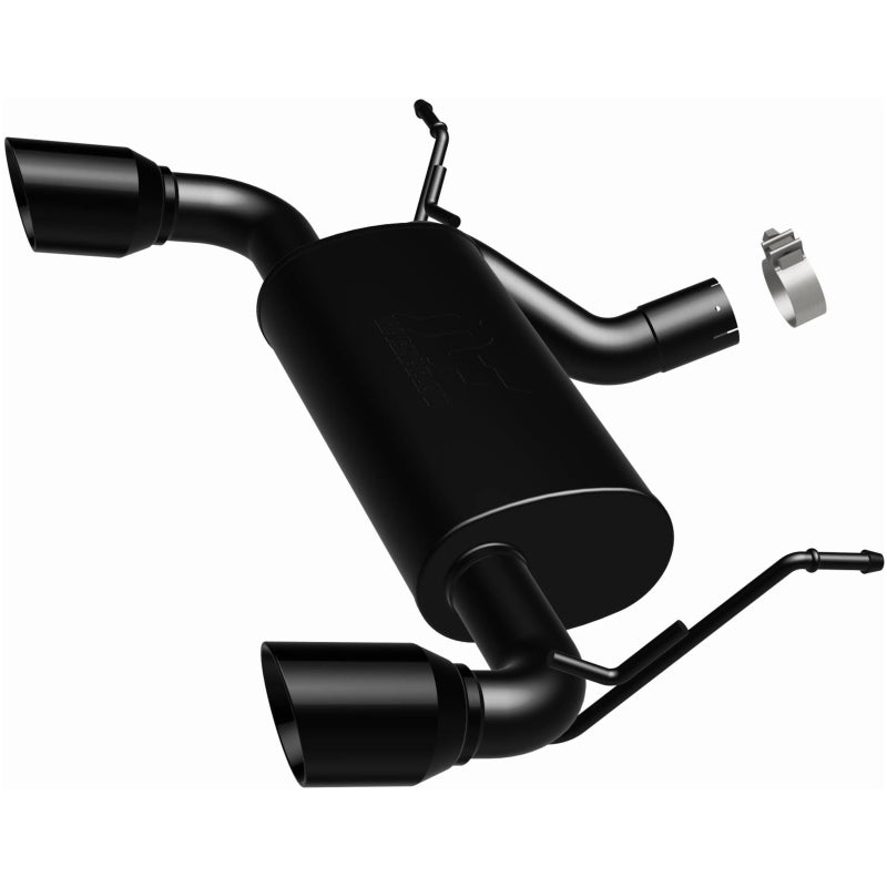 Magnaflow 15160 MagnaFlow 07-17 Jeep Wrangler JK 3.8/3.6L Dual Split Rear Exit Black Axle-Back Exhaust