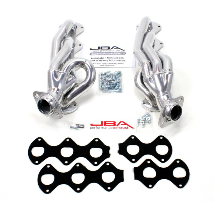 JBA 1670SJS 05-10 Ford F-Series 6.8L 3V V10 1-1/2in Primary Silver Ctd Cat4Ward Header