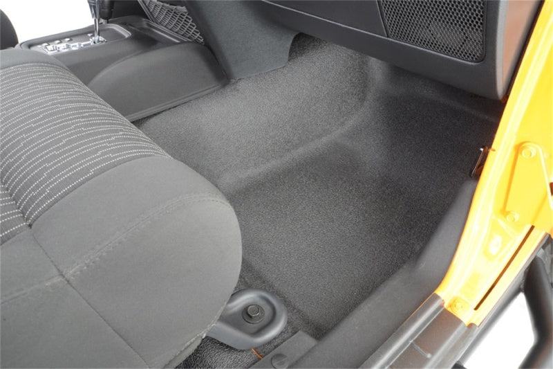 BedRug BTJK07F2 07-10 Jeep JK 2Dr Front 3pc BedTred Floor Kit (Incl Heat Shields)