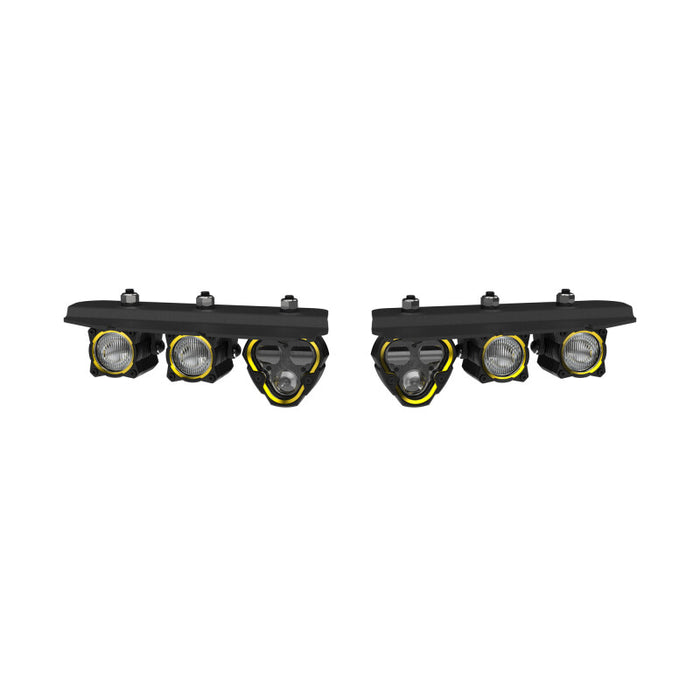 KC HiLiTES 97168 2021+ Ford Bronco FLEX ERA 3 Dual Mode SAE Fog Light Pocket Kit