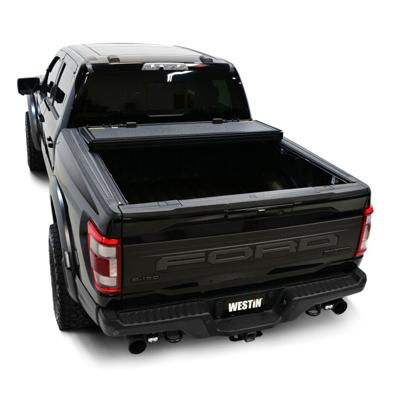 Westin 19-46355 15-25 Ford F-150 5ft. 7in. Bed Hard Tri-Fold Tonneau Cover - Black