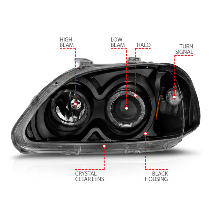 ANZO 121068 ANZ LED/Projector Headlights