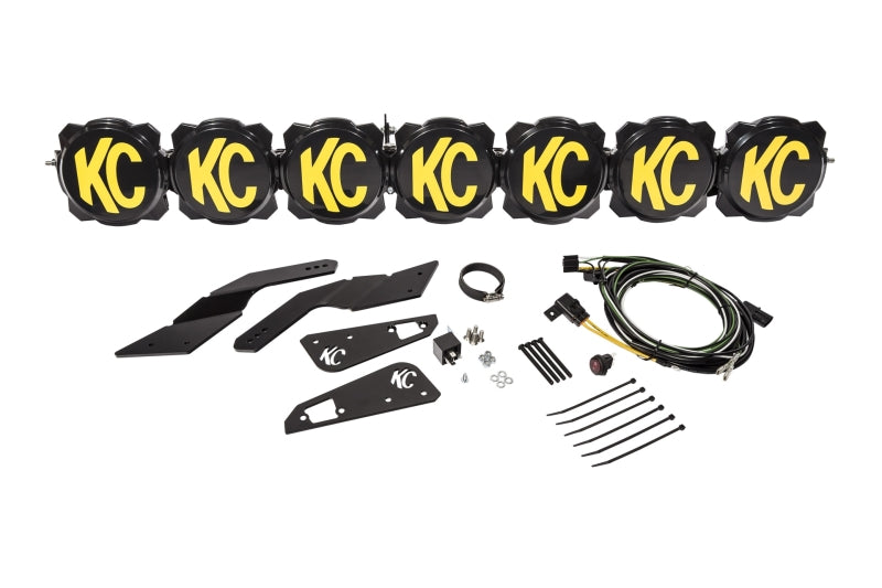 KC HiLiTES 91334 Can-Am X3 45in. Pro6 Gravity LED 7-Light 140w Combo Beam Overhead Light Bar System