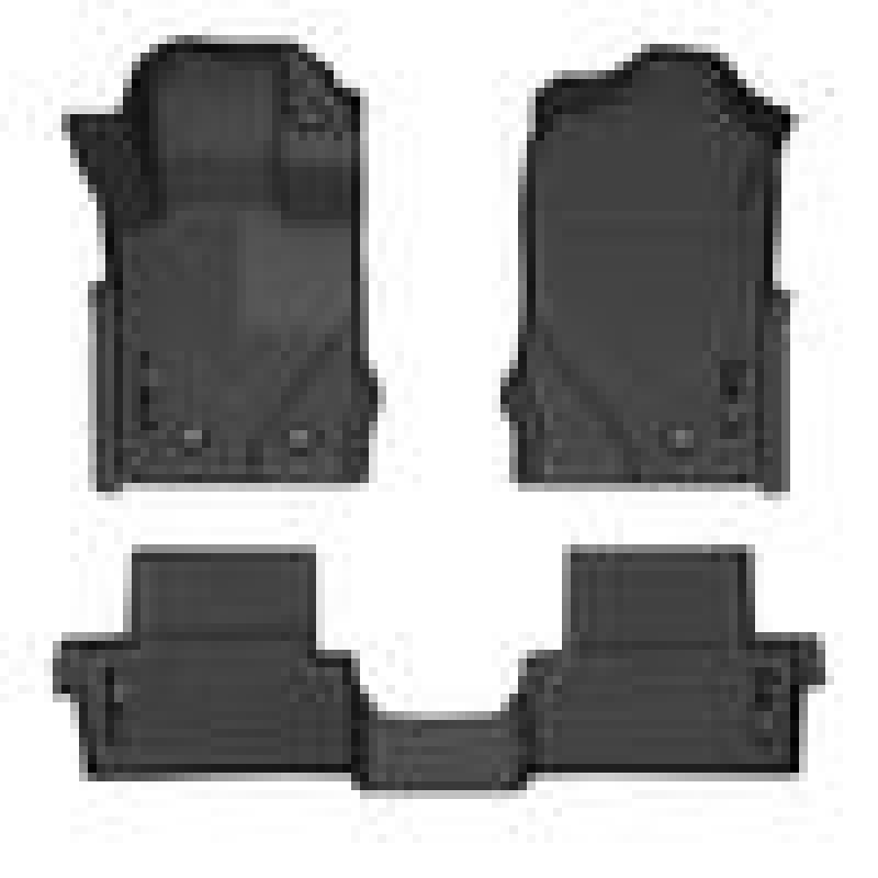 Husky Liners 95311 2021 Ford Bronco 2 Door Weatherbeater Front & 2nd Seat Floor Liners - Black