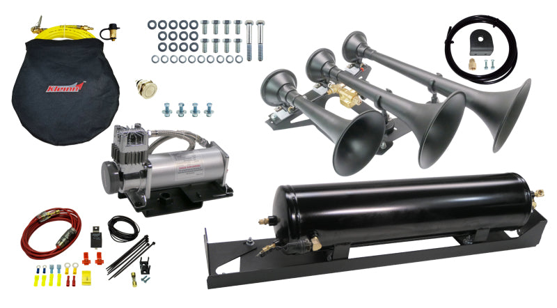 Kleinn Air Horns SDKIT17-734STL Kleinn 17-22 Ford F-250/ F-350 Onboard Air System w/ Model 730 Horns