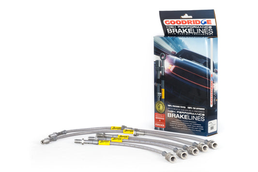 Goodridge 21080 8/84-7/87 Toyota Corolla GTS Stainless Steel Brake Line Kit